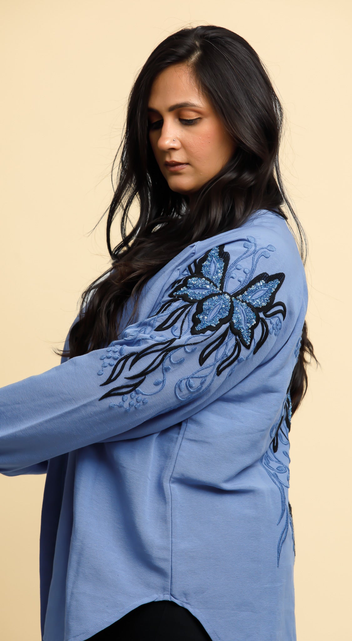 Blue butterfly Jacket